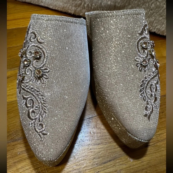NWOT Elegant Royal Babouche Artisan Maroc Moroccan Handmade Slippers Shoes - Picture 1 of 5